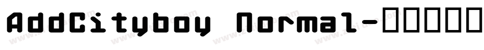 AddCityboy Normal字体转换
